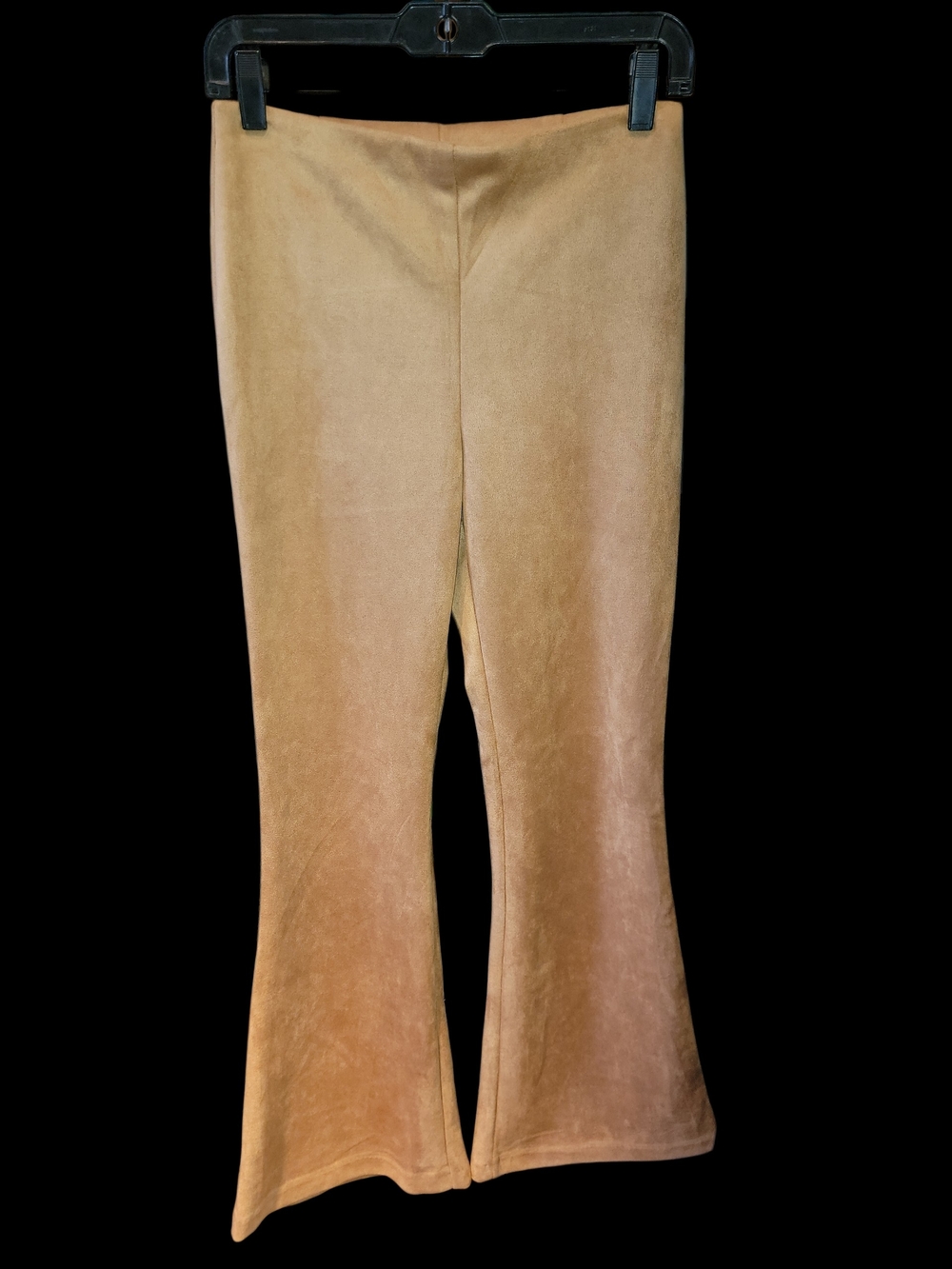 Wearever Velvet Flared Pants in Camel Sz M